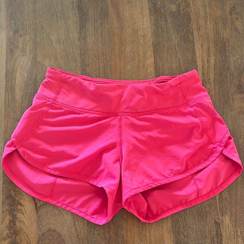 lululemon athletica Pink speed up shorts